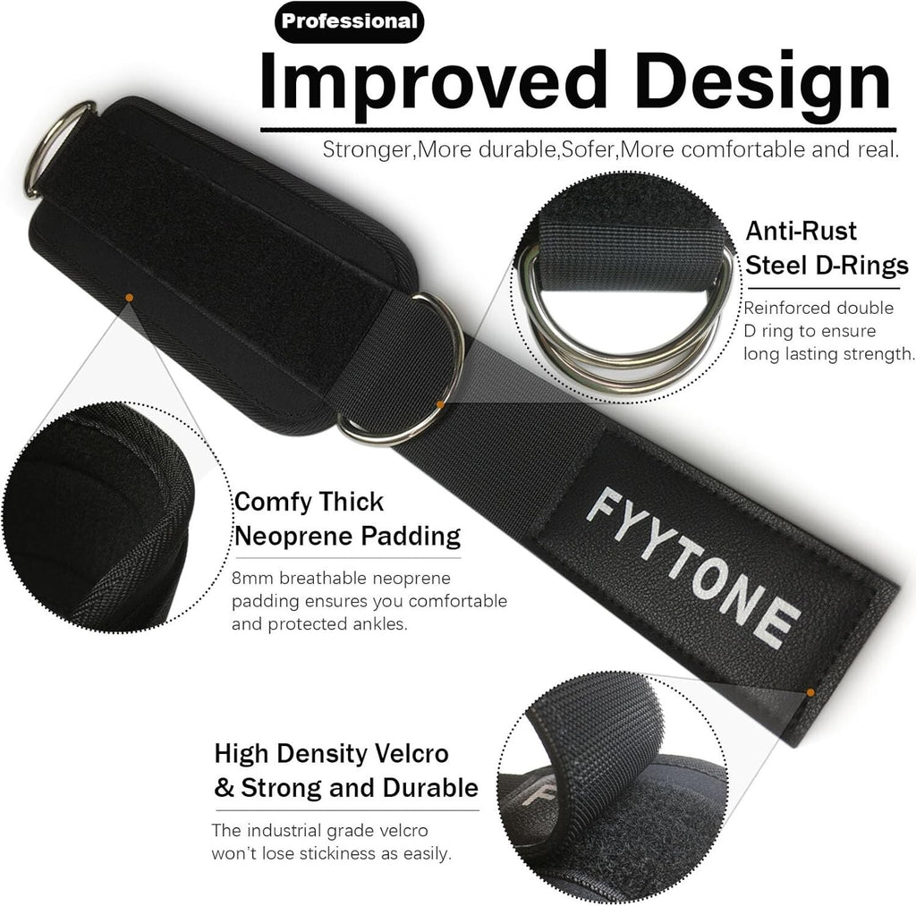 Ankle Strap for Cable Machine 1 Pair Ankle Bands for Working Out Ankle Cuffs