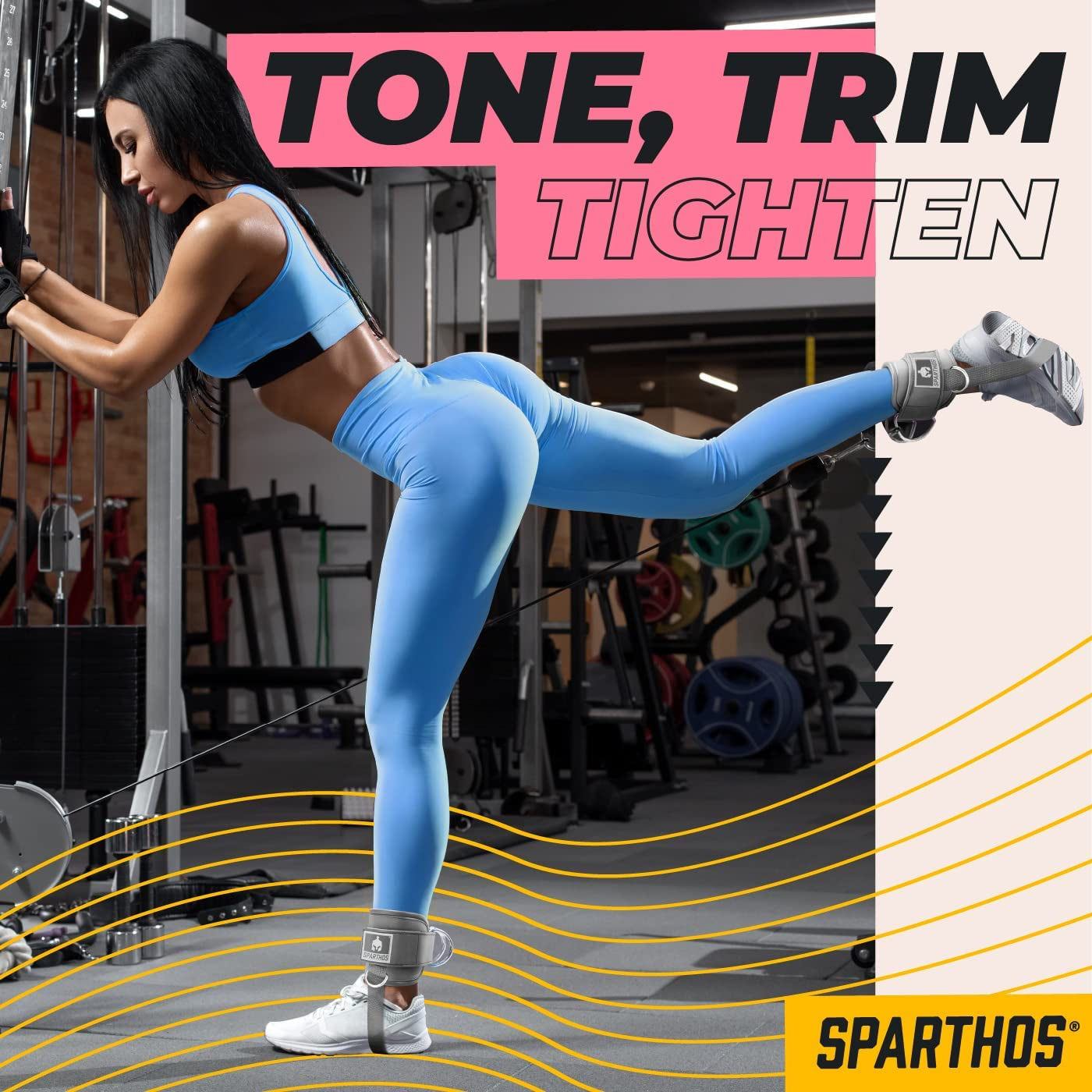 Kickback Ankle Straps for Cable Machines