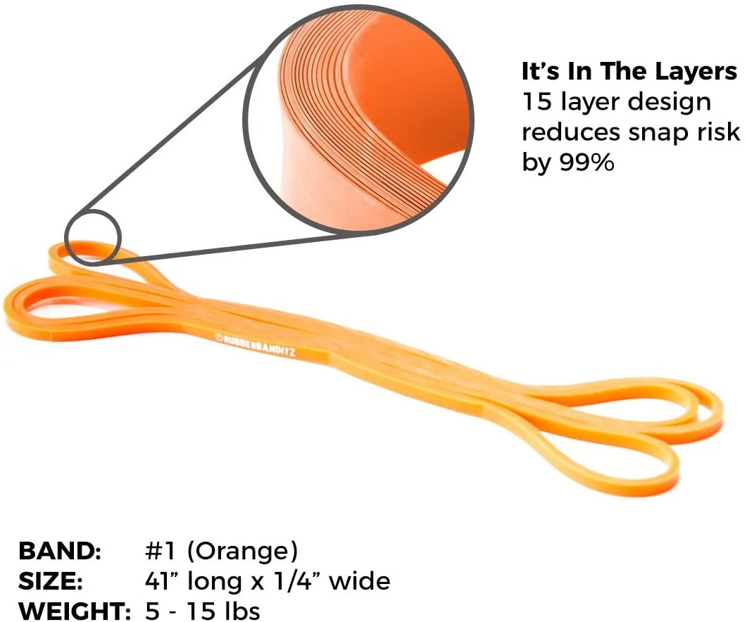 Pull up Assist Resistance Bands by  | Heavy Duty Loop Workout & Exercise Bands