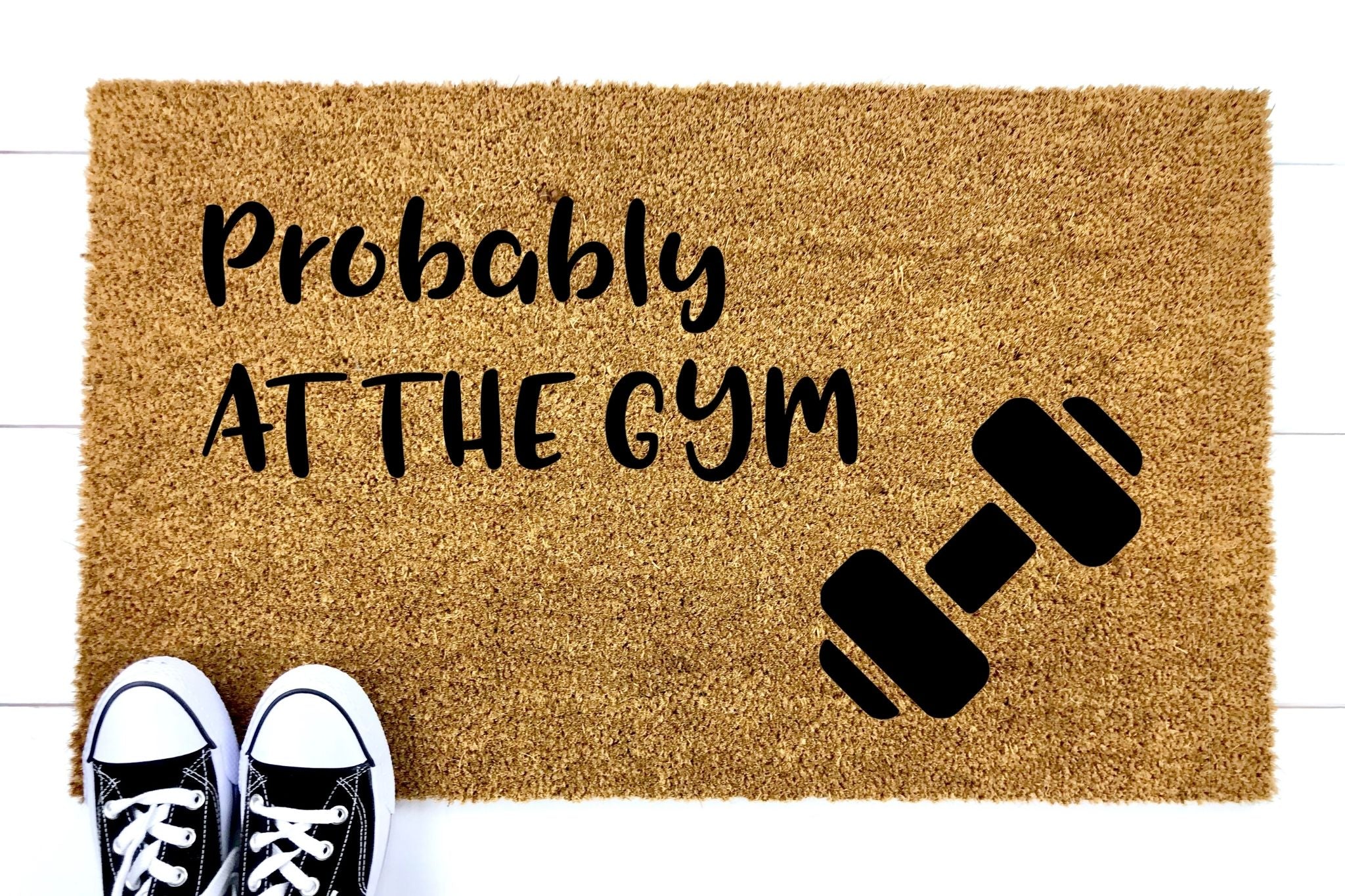 Probably at the Gym doormat