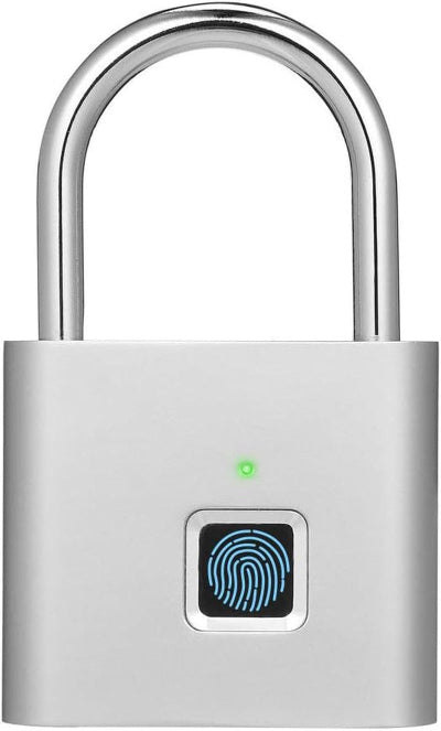 Fingerprint Padlock, USB Charging Waterproof Mini Smart Security Lock with No App, No Key, No Trouble, Friendly for Kids and Elderly