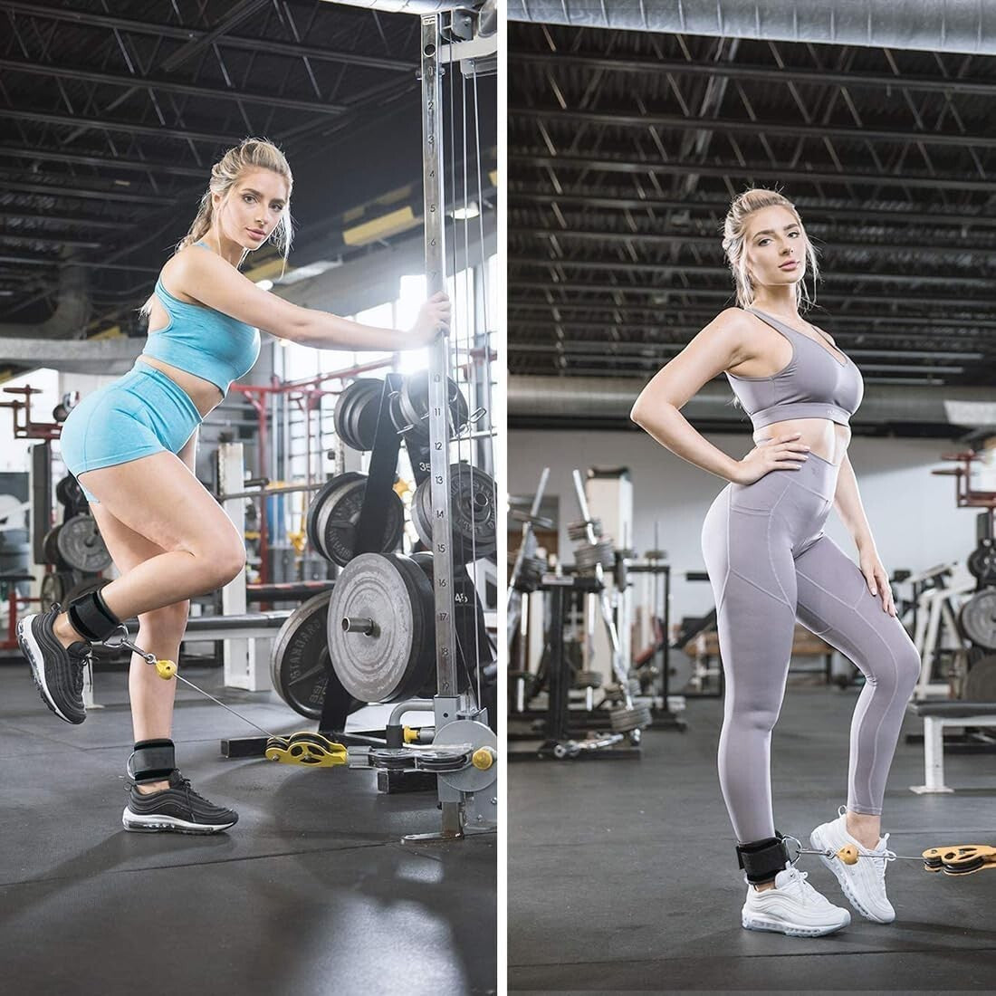 Ankle Strap for Cable Machine 1 Pair Ankle Bands for Working Out Ankle Cuffs