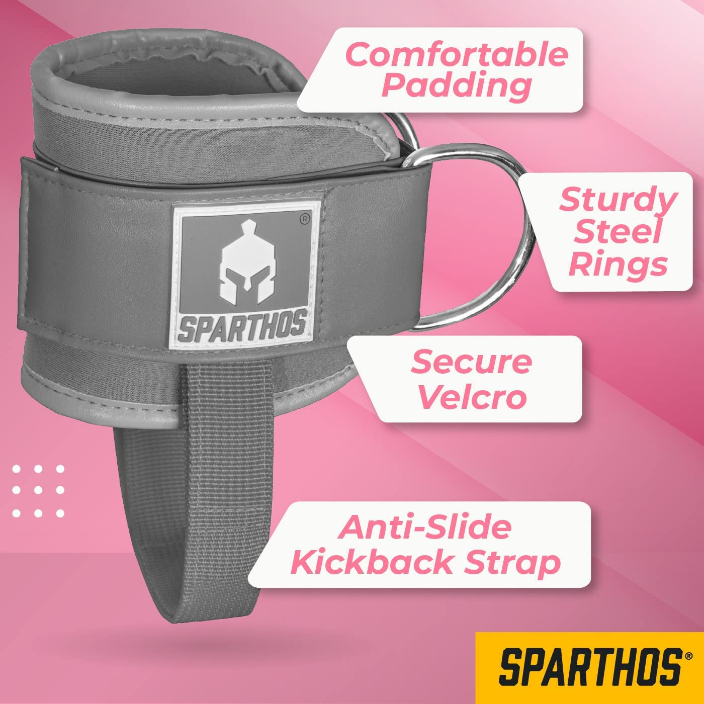 Kickback Ankle Straps for Cable Machines